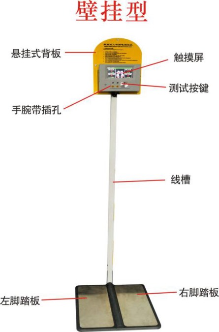 JH-001壁掛型數顯式人體靜電測試儀
